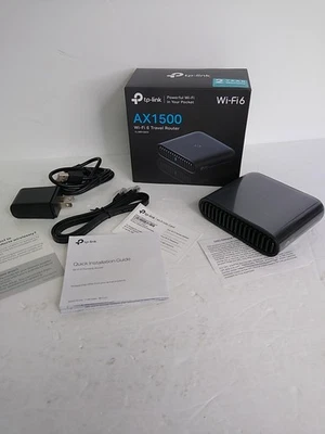 TP-Link Ultra-Portable Wi-Fi 6 AX1500 Travel Router TL-WR1502X Open Box - Image 1 of 4