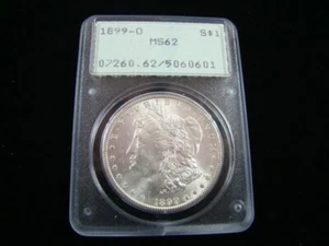 1899-O Morgan Silver Dollar PCGS Graded MS62 OGH #5060601 - Picture 1 of 4