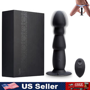 Prostate Vibrating Massager Suction Cup Anal-Butt Plug Sex Toy For Women Men NEW