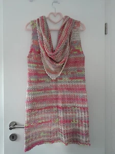 Gehäkeltes Boho-top,-shirt oder -kleid mit passendem Dreiecktuch - Bild 1 von 5