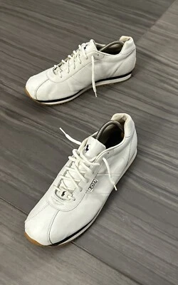 DE COLECCIÓN Polo Ralph Lauren Blanco Cuero Lil’ Pony Tenis Activos Para Hombre Talla 10.5D Foto 1 de 4