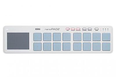 Korg nanoPAD2 Slim-Line USB MIDI controller White New