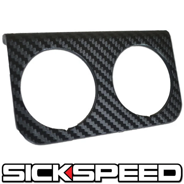 ALUMINIO DOBLE CALIBRE TABLERO SOPORTE PANEL POD SE ADAPTA A AUTÓMETRO P3 NEGRO CF Foto 1 de 1