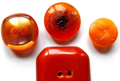Orange Button lot: Victorian glass, modern glass, ceramic, and synthetic polymer - Image 1 of 4