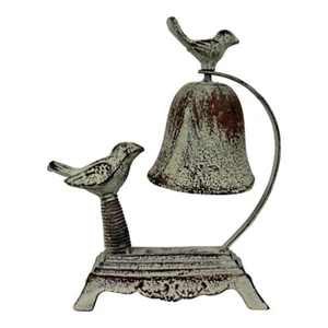 Metal 20.5cm Birds Bell Chime Outdoor Home Garden/Porch Patio Ornament Decor - Picture 1 of 1