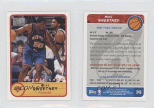 2003-04 Bazooka Mini Mike Sweetney (Dribbling) #245.2 Rookie RC