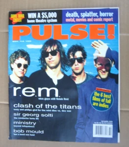 Pulse Magazine Vtg 1992 Rare VHTF Ads REM Ministry U2 Sugar Sony Death Metal  VG - Picture 1 of 6