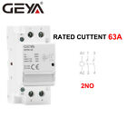 GEYA Modular AC Contactor 1/2P 16-100A 220V Automatic Household Contactor Rail