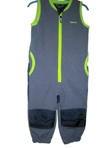 NEU: JAKO-O Softshell Anzug Overall Gr. 80/86, ärmellos, gefüttert, grau m. grün - Bild 1 von 6