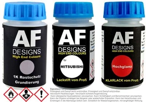 Lackstift für Mitsubishi TL4 Azure Blau Klarlack Grundierung Autolack Set - Bild 1 von 1