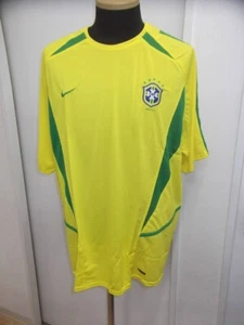 MINT XL BRAZIL 2002 WC Home JERSEY CAMISA BRASIL Seleção RONALDO Ronaldinho - Picture 1 of 9