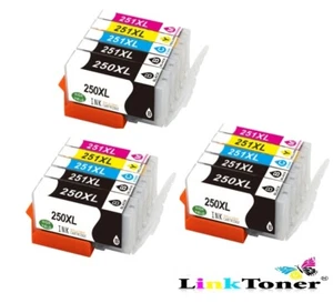 LinkToner 18pcs Compatible Printer Ink Cartridge for Canon PGI 250 CLI-251 XL - Picture 1 of 1