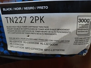 Cartucho de tóner de alto rendimiento Brother TN227 - negro, paquete de 2 - Imagen 1 de 5