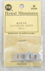 N Scale Victorian Doors (4pcs) - Period Miniatures #2014 - Picture 1 of 1