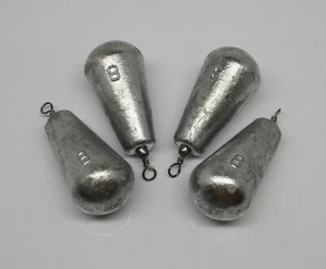 Pear Bomb Sinkers, 1/2 Oz - 24 Oz, Bulk Packs, Mixed Packs, Snapper Leads - Picture 1 of 40