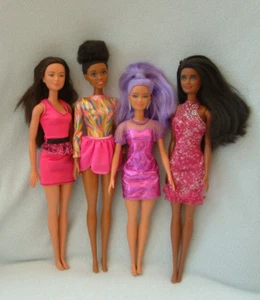 4 Barbie dolls - Mixed Ethnic Bundle - Set A - Picture 1 of 7