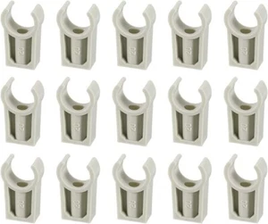 20x 20mm U-Shaped Pipe Clips – PVC Conduit Clamp Brackets for Cable & Water Pipe - Picture 1 of 4