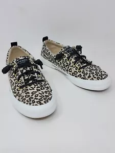 Zapato informal de lona con cordones Sperry Top Sider para mujer 7 STS85747 dorado leopardo tostado - Imagen 1 de 10