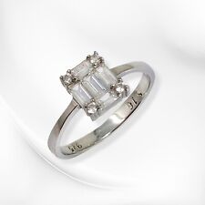 Silver Woman Ring *Solid 925 Sterling Silver Ring With Cubic Zirconia Crystal
