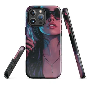 Funda dura para iPhone Rebel pink GIRL,by Virgininks - Picture 1 of 3