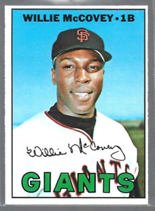 Willie McCovey San Francisco Giants 1967 Topps Baseball Card #480 (SET BREAK)