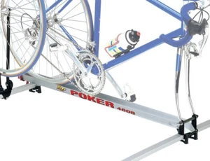 Portabici universale per barre portatutto alloggiamento ruote da corsa Mtb sport - Foto 1 di 3