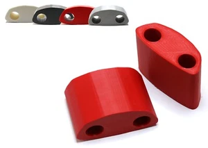 ESTENSORI SPECCHIETTI ROSSI ADATTATORE RISER SUPPORTI INGRANDITORE per BMW F800S F 800 S 800S - Foto 1 di 12