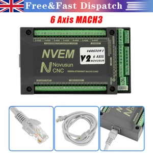 6Axle For Mach3 Controller Ethernet Interface Motion Control Card Board NVEM CNC - Picture 1 of 11
