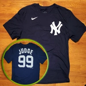 *flaw* NIKE New York YANKEES JUDGE Shirt Mens L mlb baseball training nyc - Picture 1 of 8