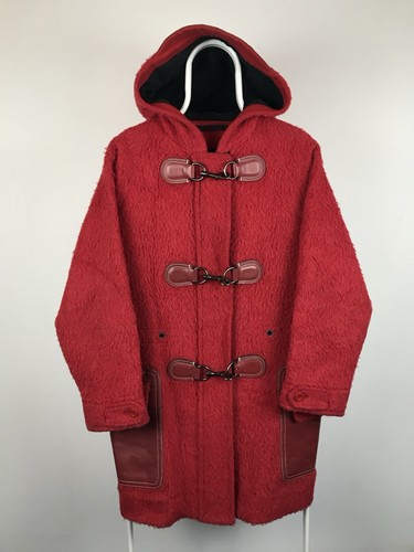 Coach New York Borsone Coat Alpaca ed Elementi in Pelle