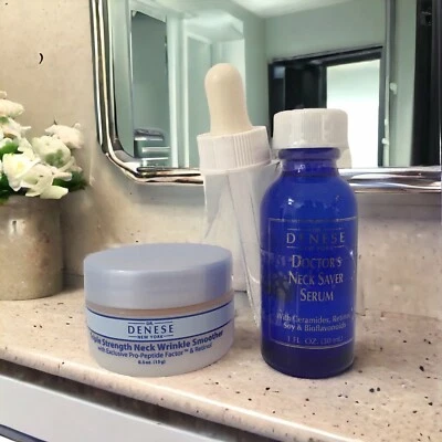 Suero QVC agotado Dr. Denese Deluxe Doctor's Neck Saver 1 OZ + 0,5 OZ  SELLADO Foto 1 de 4