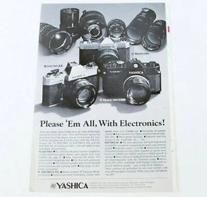 Yashica Camera Photo TL Electro-X Print Ad Advert Original Vintage 1973 G307 - Picture 1 of 4