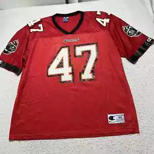 Maglietta vintage Champion NFL Tampa Bay Buccaneers uomo 48 (XL) John Lynch #47 - Foto 1 di 13