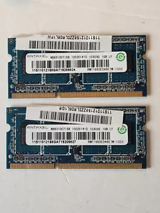 RMT1950ED48E7W Ramaxel 2 x 1GB PC3-10600 DDR3-1333MHz LAPTOP MEMORY SODIMM - Picture 1 of 3
