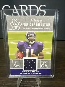 2007 Bowman - Fabric of the Future #FF-TS Troy Smith (MEM, RC) - Picture 1 of 2