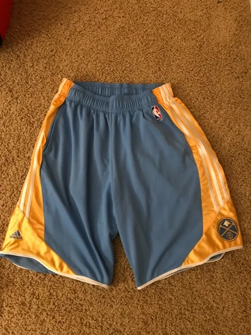 Adidas NBA Denver Nuggets Basketball Shorts Size Large Men's Cover