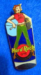 INDIANÁPOLIS SHOT GLASS SERIES SEXY INDY 500 PIT CREW GIRL Hard Rock Café PIN LE - Imagen 1 de 1