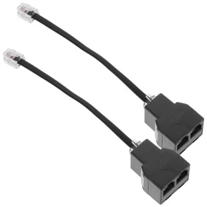 2 Pcs Telephone Line Connector Cable for Telephones - Zdjęcie 1 z 12