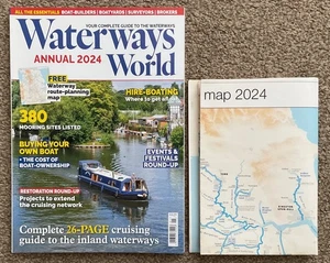 WATERWAYS WORLD MAGAZINE ANNUAL 2024 + Waterway Route-Planning Map - Picture 1 of 2