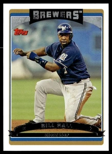 2006 Topps Bill Hall Milwaukee Brewers #385 - Picture 1 of 2