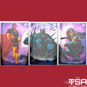 ABSOLUTE SUPERMAN BATMAN WONDER WOMAN #1 Mark Spears variante di collegamento set completo - Foto 1 di 4