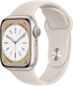 Apple Watch Series 8 GPS 41mm Cassa in Alluminio Starlight - Grado A+. Testato - Foto 1 di 5