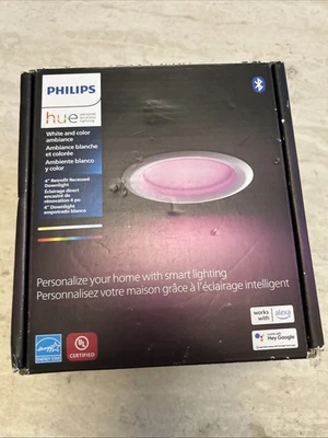 Philips LED Smart Retrofit Recessed Downlight 4" High Lumen White and Color - Image 1 of 4