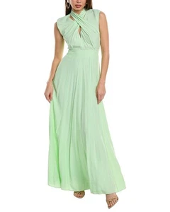 Diane Von Furstenberg Mallery Maxi Dress Women's Green 0 - Picture 1 of 4