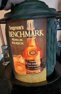 Vintage Seagram's Benchmark hängende runde Leiste Werbung Leuchte selten - Bild 1 von 10