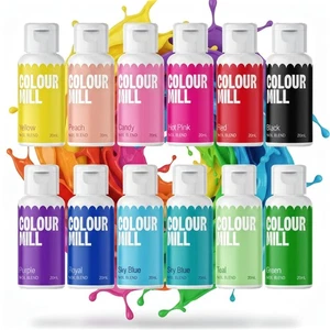Colour Mill Colorante Alimentare Set Principianti 12x 20ml Liposolubile Base Olio Liquido - Foto 1 di 8