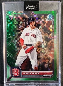 JARREN DURAN 2022 BOWMAN CROMO X VERDE X-FRACTOR RC/31 Encastrado - Imagen 1 de 2