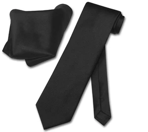 Juego de corbata y pañuelo Vesuvio Napoli color NEGRO liso para hombre - Imagen 1 de 2