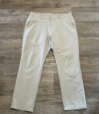 Pantalones de golf Under Armour para hombre UA Drive UPF 50 rendimiento elástico 38x32 beige Foto 1 de 4