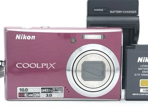 Nikon COOLPIX S610 Red 10.0MP 4x Zoom Compact Digital Camera from Japan - Picture 1 of 14